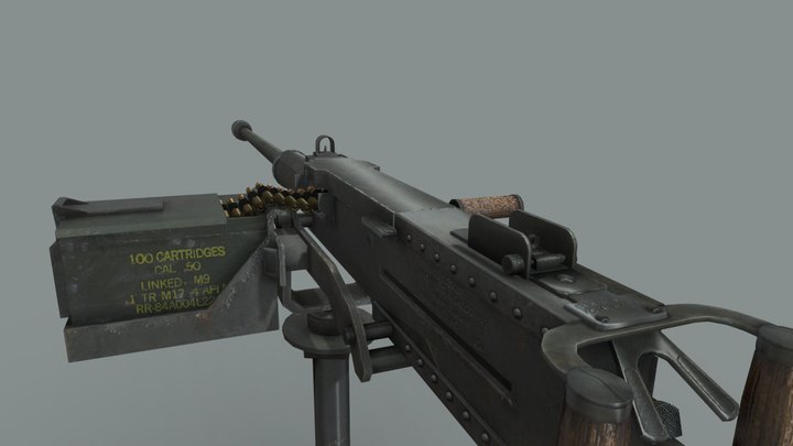 Jurassic: The Hunted M2 Browning 3D Model