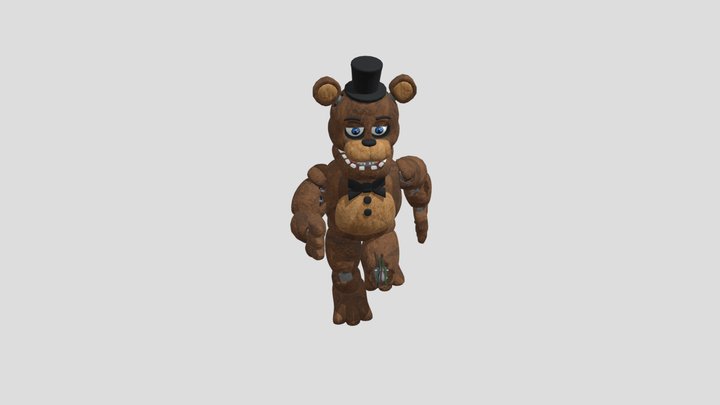 whithered freddy is Running 3D Model
