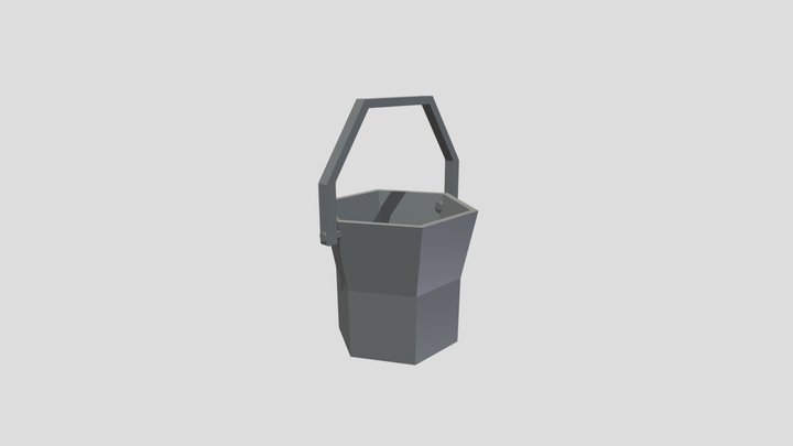 Low Poly Bucket 3D Model