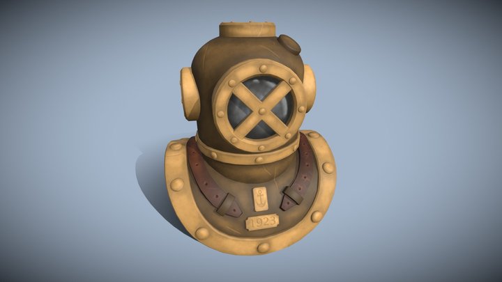 Diving Helmet 3D Model