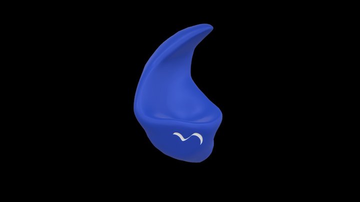 Hearology Sleep Plug - Blue 3D Model