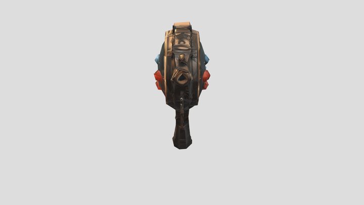 Steampunk magnifying glass 3D Model