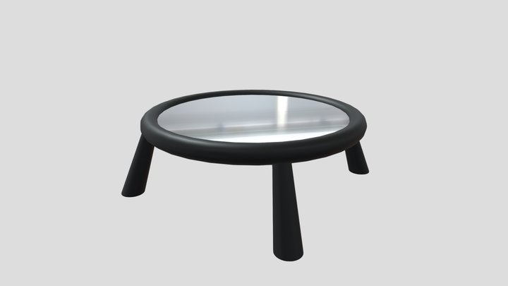 Basic Table (Black) 3D Model