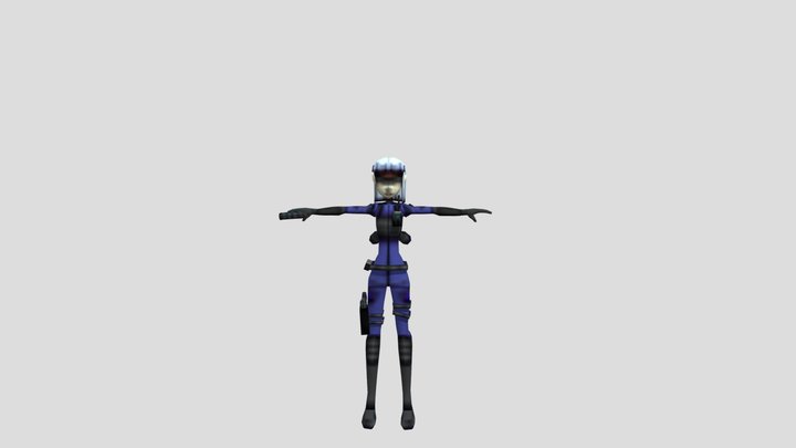 policia robot 3D Model