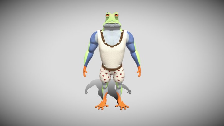 Brutus the Frogman 3D Model