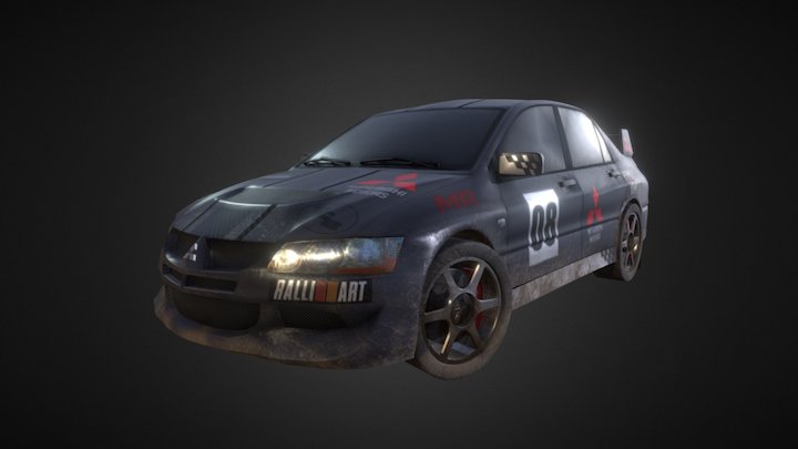 Mitsubishi Lancer Evolution VIII MR 3D Model