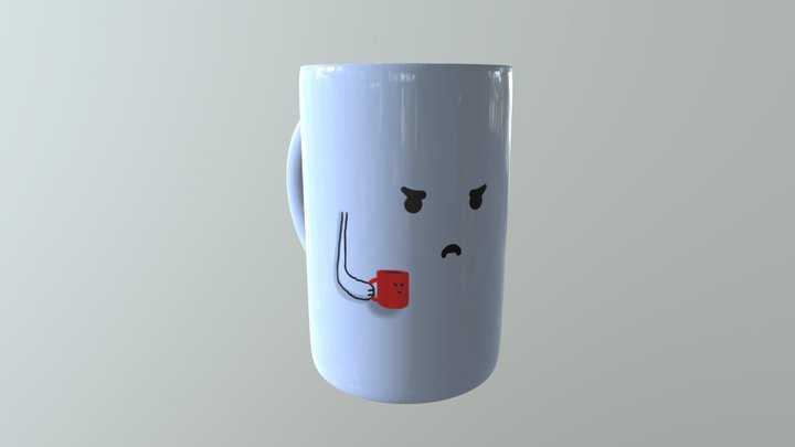 Good Morning Coffee-Cup 3D Model