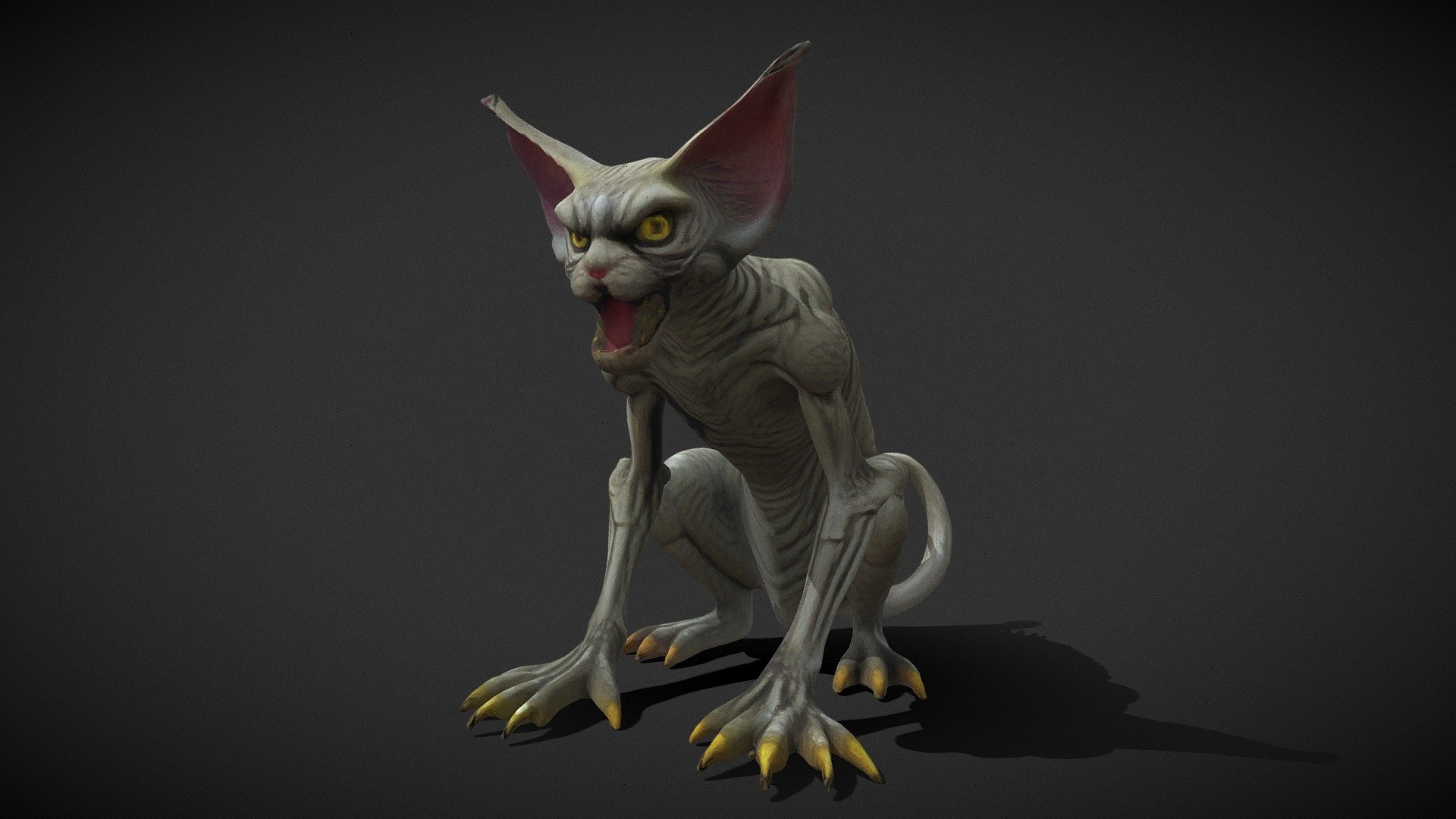 Demon Cat - 3D model by adboris [4fbc015] - Sketchfab