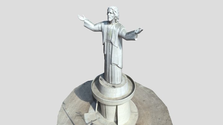 Cristo de pacífico - Chorrillos Lima 3D Model