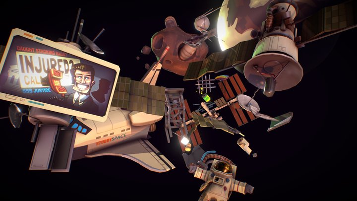 Troubles in Space! 3D Model
