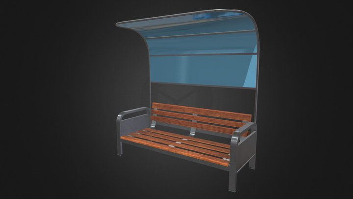 Park Bench 3D Model