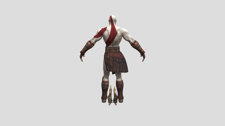 Play Station 2 - God Of War 2 - 3D Model