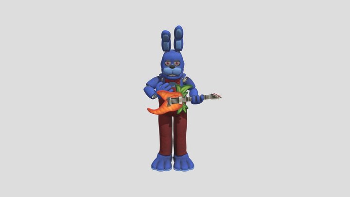 Bonnie the Bunny, 1983 - (FNAF Rewritten 87) 3D Model