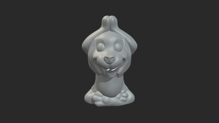 yoga dog 3D Model
