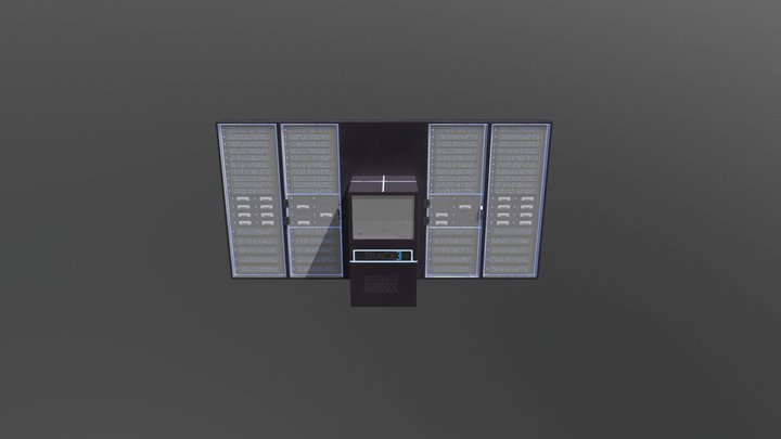 Server Rack 3D Model