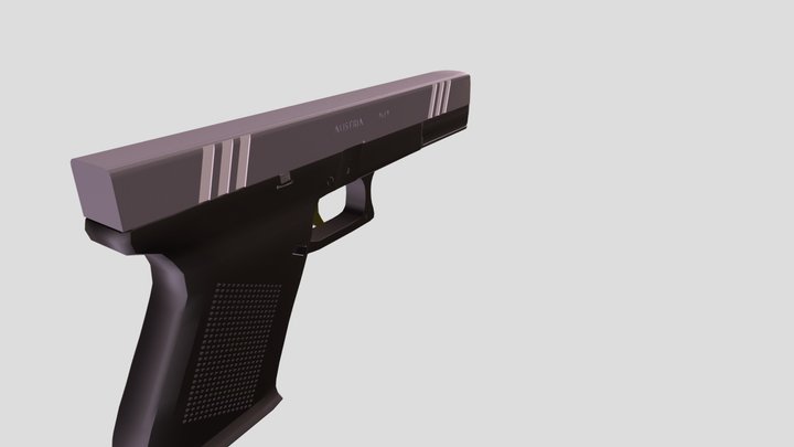 курсач пистолет 3D Model