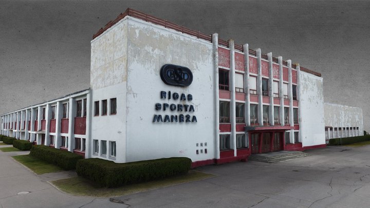 Old Soviet Sports Hall 3D Scan 3D Model