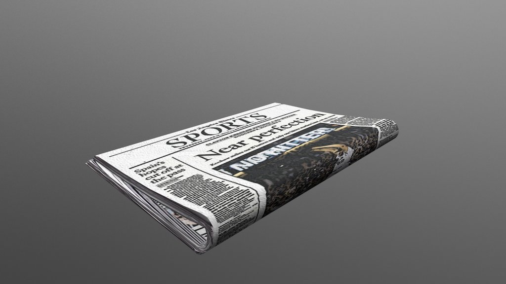 Folded Newspaper