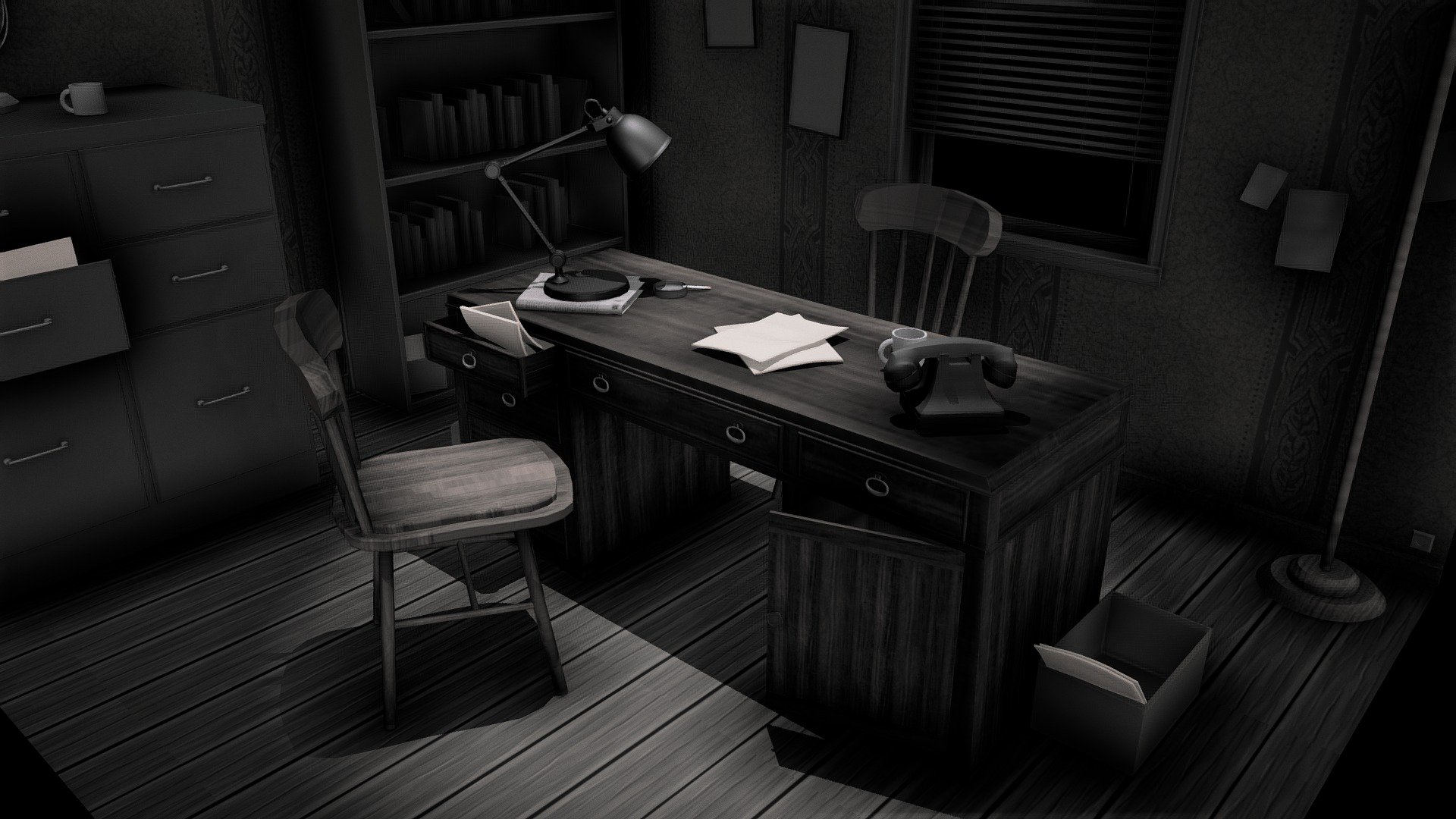 Film Noir Detective Office