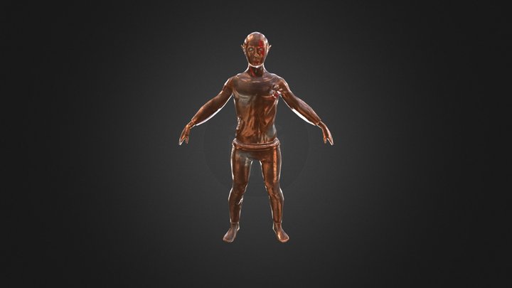 Bronze Man 3D Model