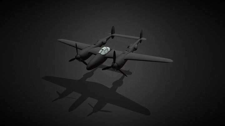 P-38 3D Model