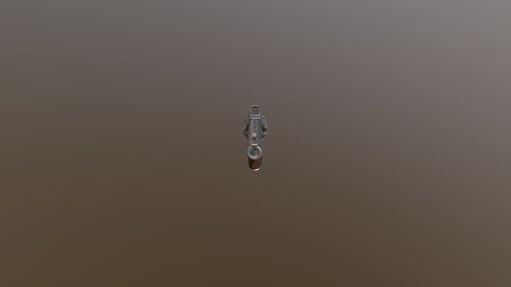 The revolver from the Metro 2033 3D Model