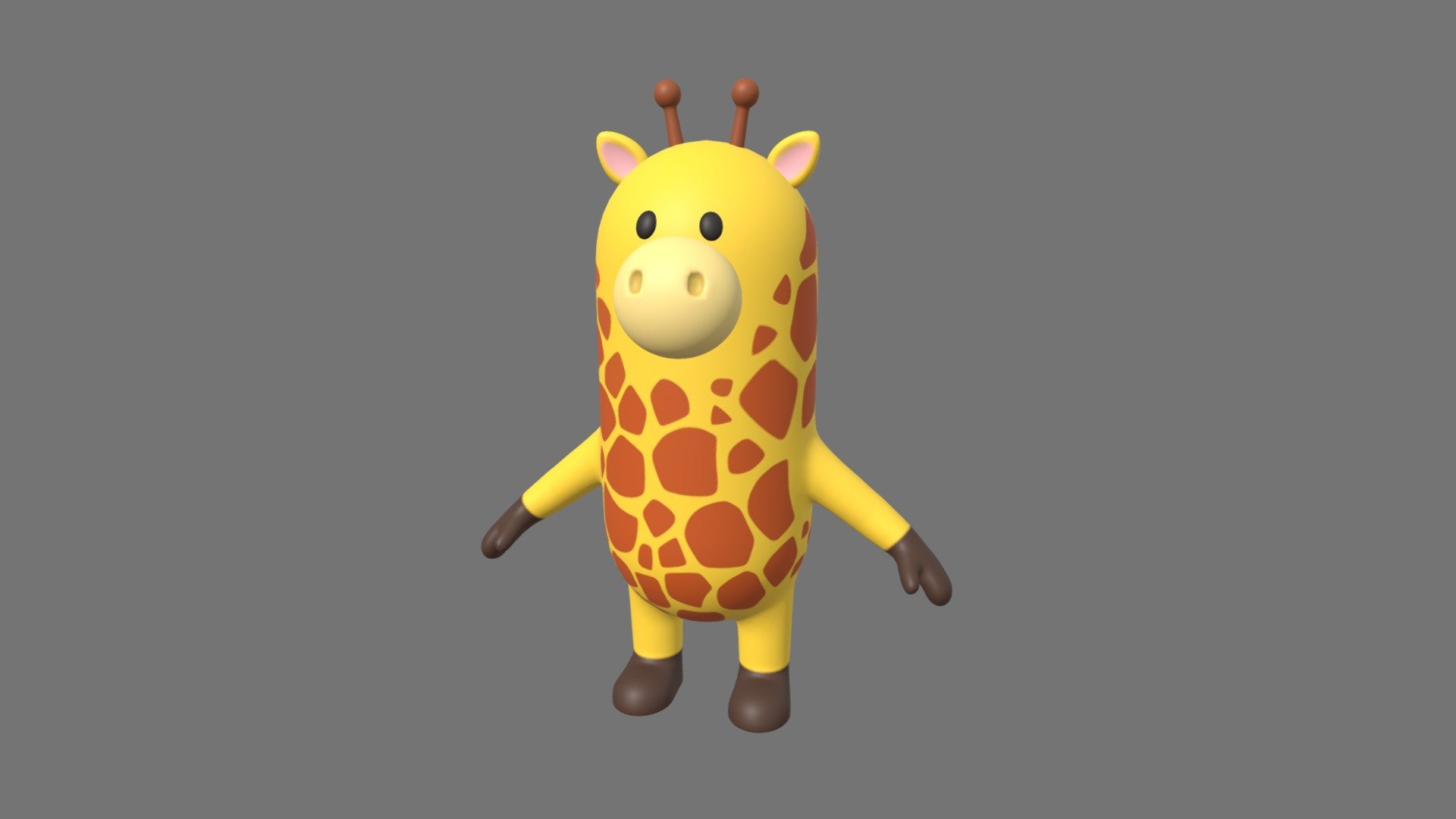 Giraffe Character Buy Royalty Free 3d Model By Bariacg [4fc7904] Sketchfab Store