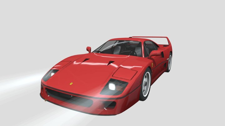 ferrari f40 – Gratis 3D-model STL