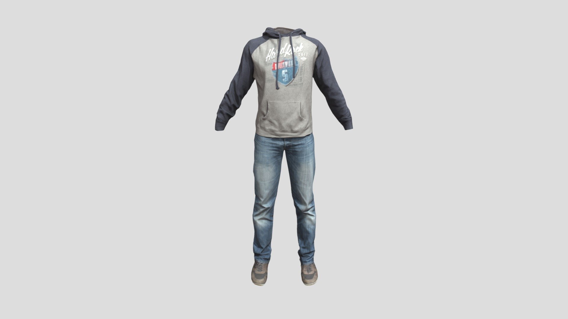Hoodie and Jeans