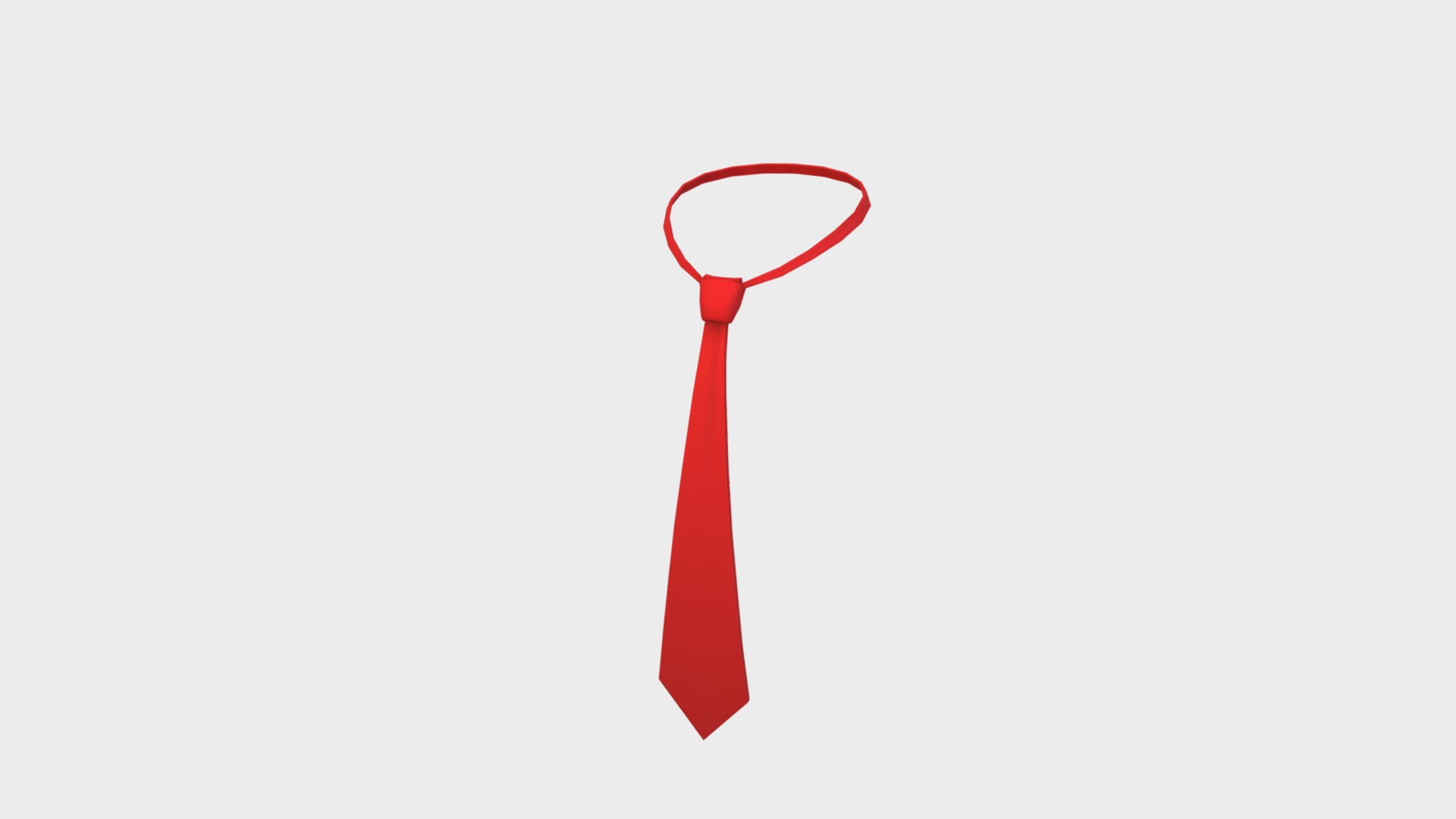 3D model Necktie - This is a 3D model of the Necktie. The 3D model is about a red letter opener.