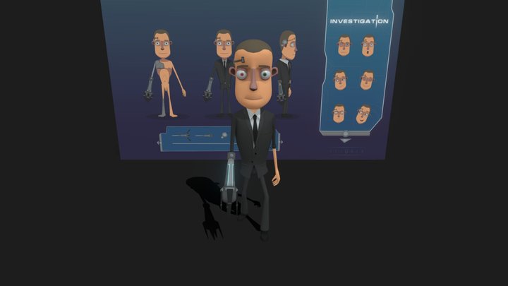 Detective 3D Model