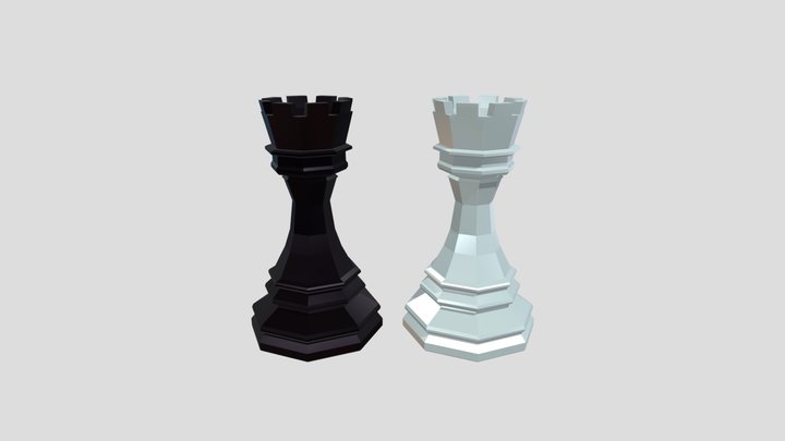 Chess Piece - Rook 3D Model