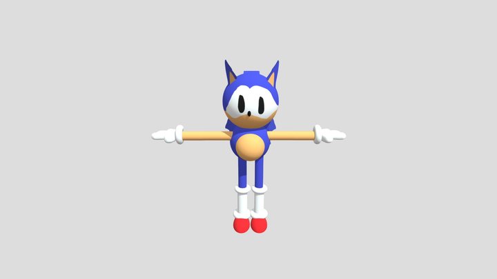 rewrite Sonic Model 3D Model