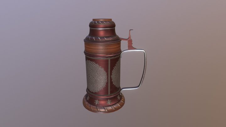 Beer Stein 3D Model
