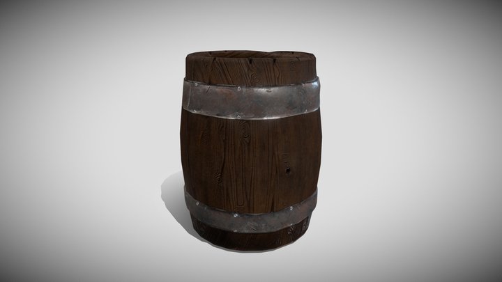 Old Barrel 3D Model