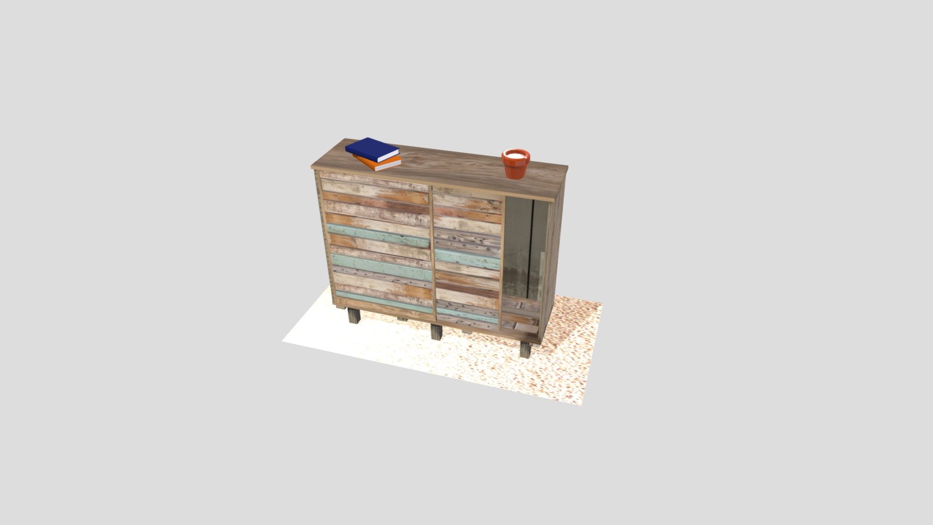 Mueble Reciclado — Sketchfab embed 3D viewer