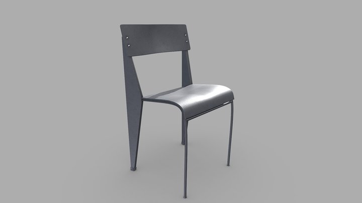 Modern Dining Chair 3D Model