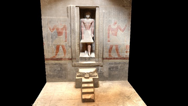 Tomb of Mereruka, Ka Statue in Chamber A13 – Modello 3D gratuito STL