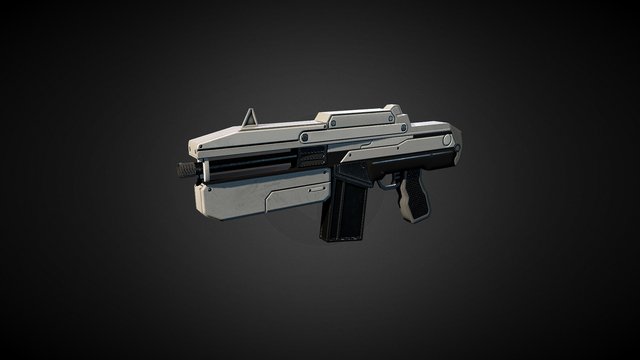 Low Poly SMG 3D Model