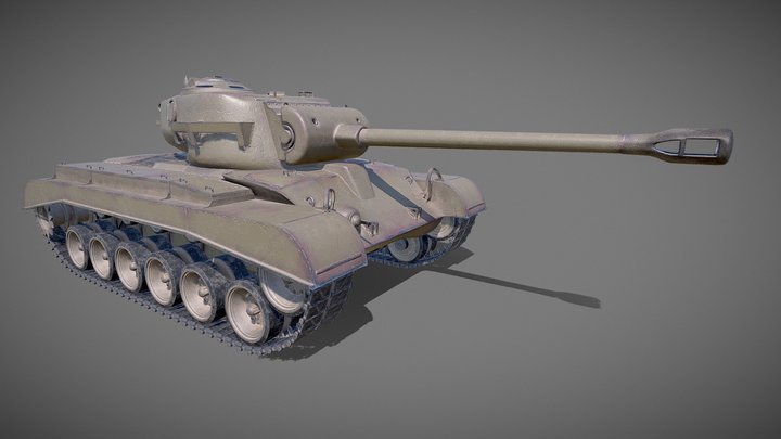 m26 Pershing 3D Model