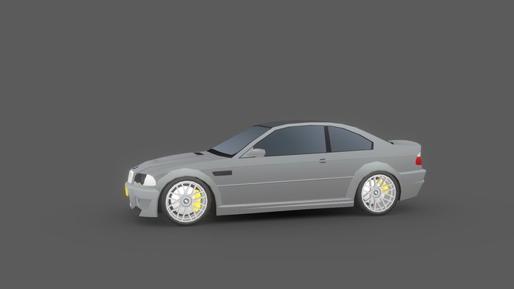 BMW E46 M3 CSL 3D Model