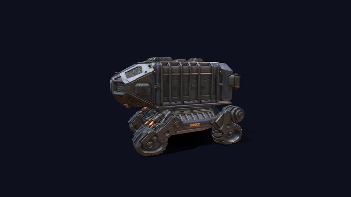Eryxian Cargo Surface Forgehauler – Kostenloses 3D-Modell STL
