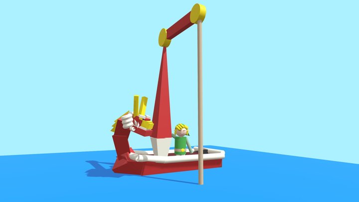 Link and The King of Red Lions 3D Model