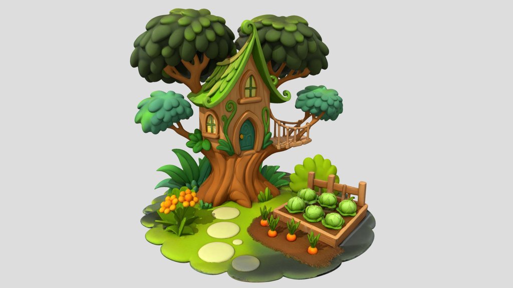Elf House - tree