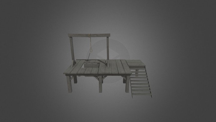 Medieval Gallow 3D Model