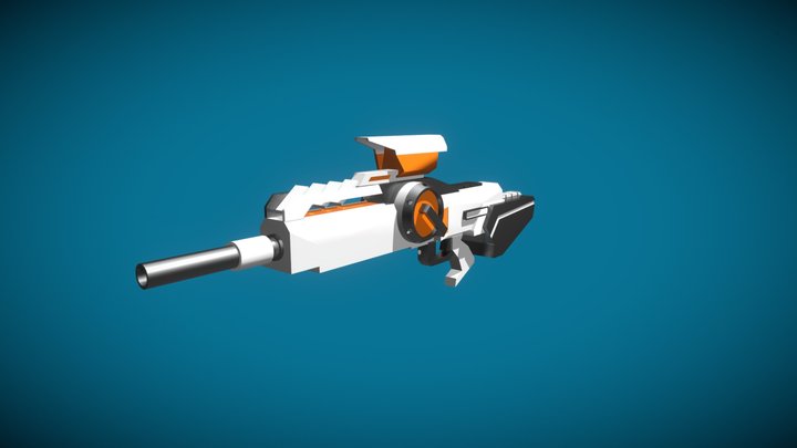 Futuristic Plasma Rifle 3D Model