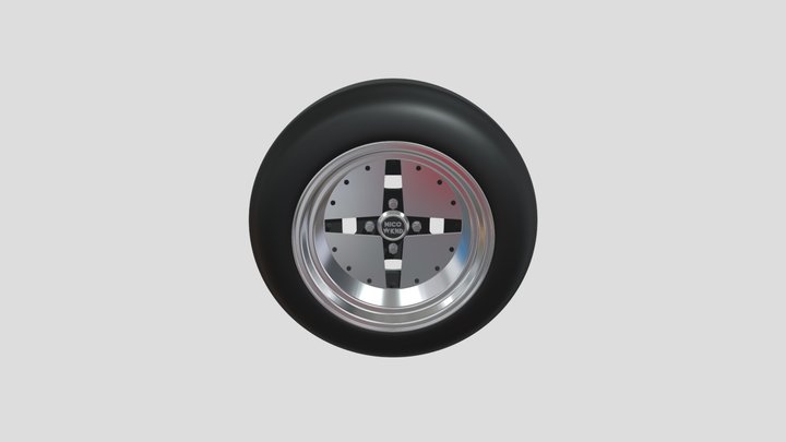 Hoshino Racing Impul G5 Inspired Wheel 3D Model