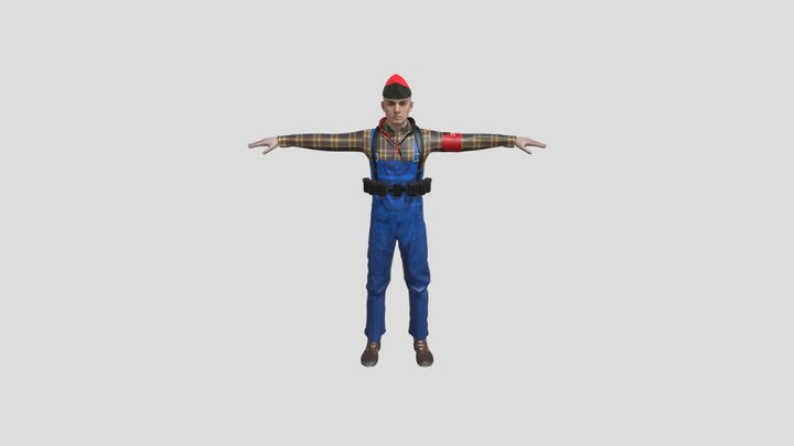 Miliciano CNT 3D Model