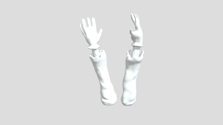 Turnip Head Arms 3D Model
