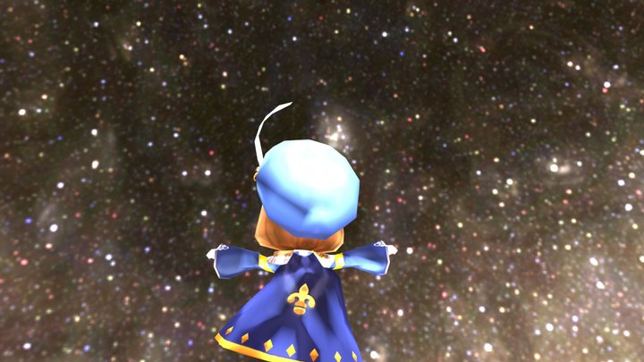 Jazz Dancing Girl 3D Model